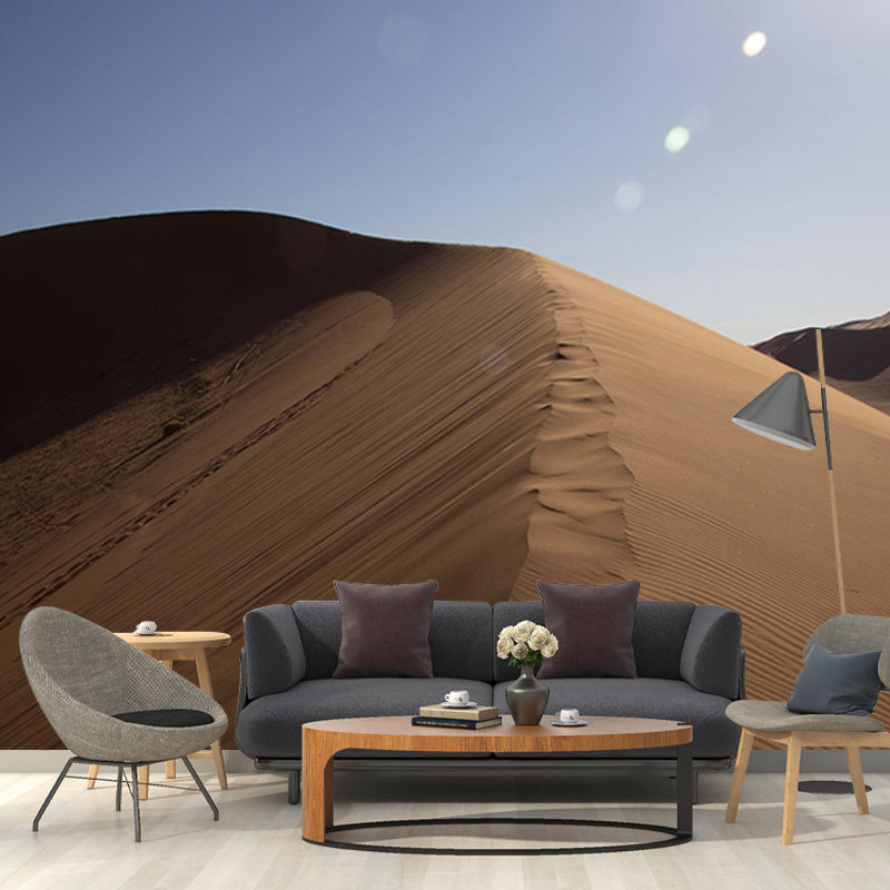 Desolate Desert Landscape Wall Mural for Dining Room Wall Decor, Made to Measure