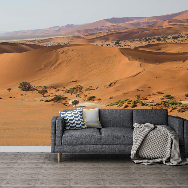 Desolate Desert Landscape Wall Mural for Dining Room Wall Decor, Made to Measure