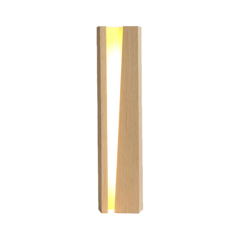 Modernisme ombré Éclairage en bois LED Small de bureau lampe en beige pour le salon