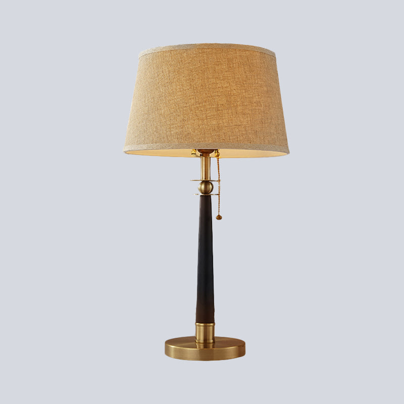 Conische taaklamp Moderne stof 1 kop Valas leeslicht met trekketting, 12 "/16" breed