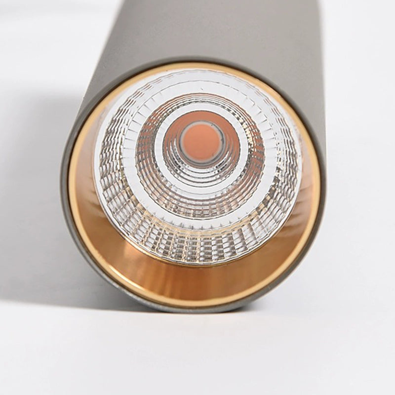 Forma cilindrica LED Lampada da Soffitto Moderna Alluminio 1 Luce Flush Mount per Shop
