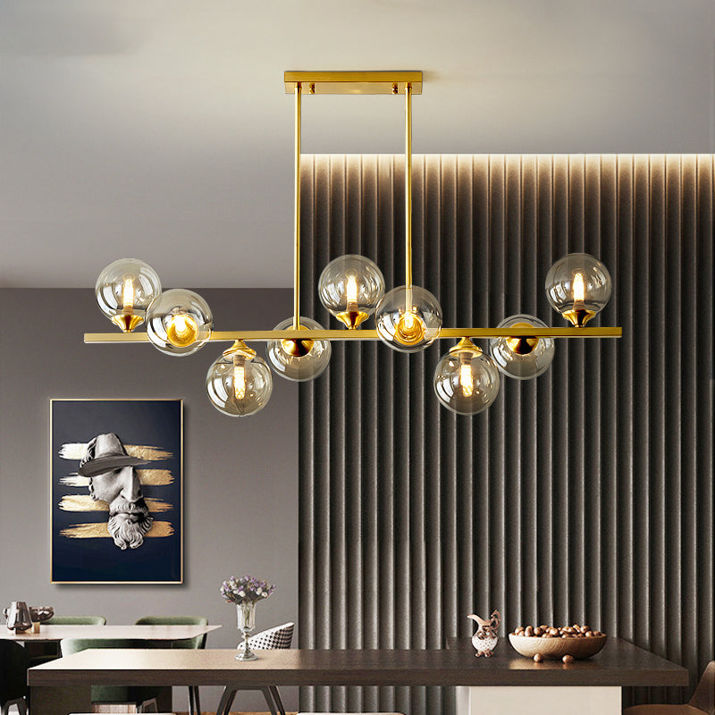 Globe Island Lighting Fixtures Modern Glass Pendant Lighting