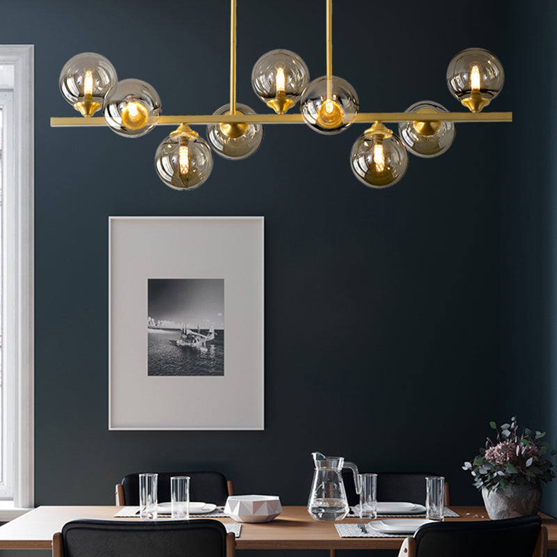 Globe Island Lighting Fixtures Modern Glass Pendant Lighting