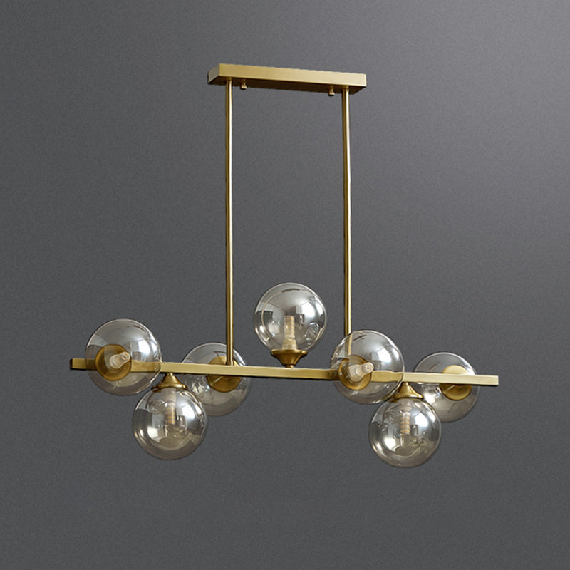 Globe Island Lighting Fixtures Modern Glass Pendant Lighting