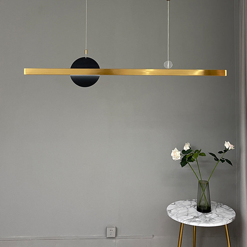 1 Light Geometric Island Lights Contemporary Metal Island Light Fixture