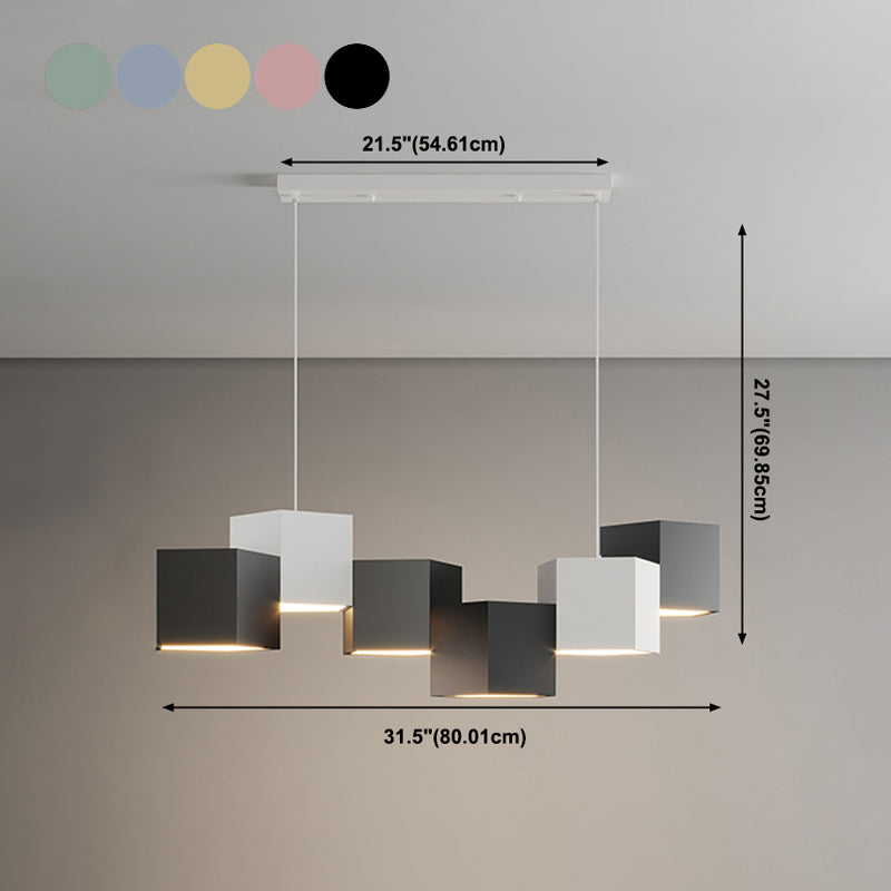 Geometría de estilo moderno Shape Lights Island Lights 6 Light Island Lighting