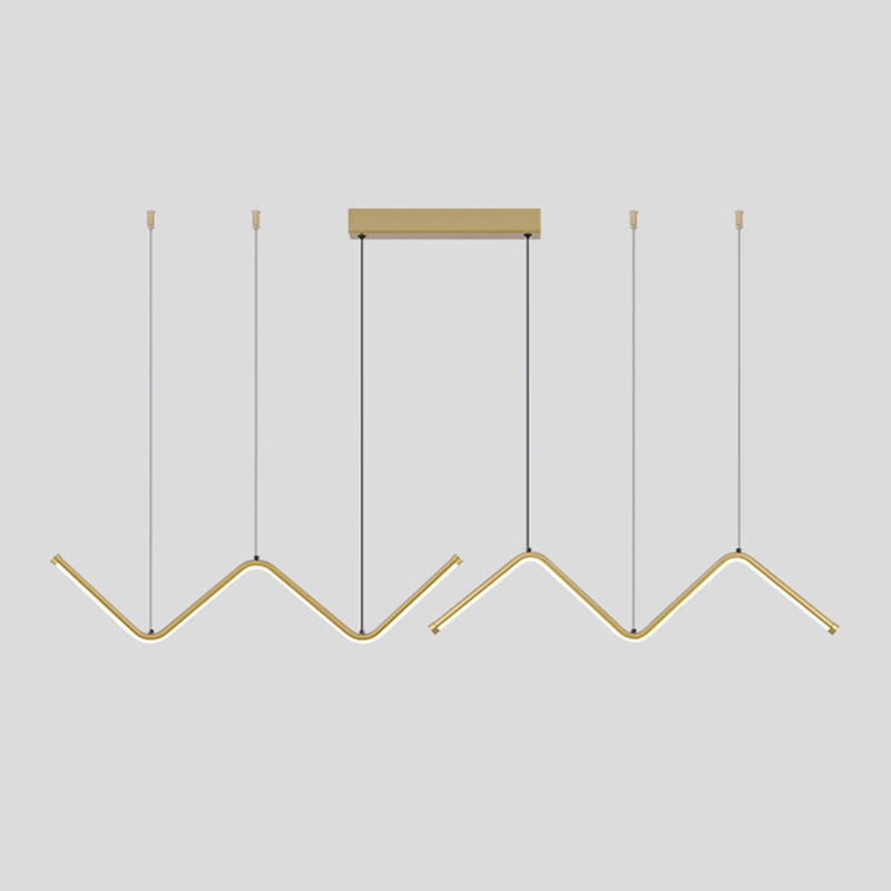 2 Light Linear Island Lights Contemporary Metal Island Lighting Ideas