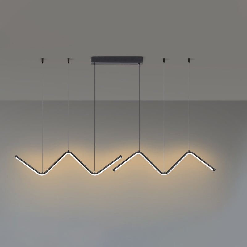 2 Light Linear Island Lights Contemporary Metal Island Lighting Ideas