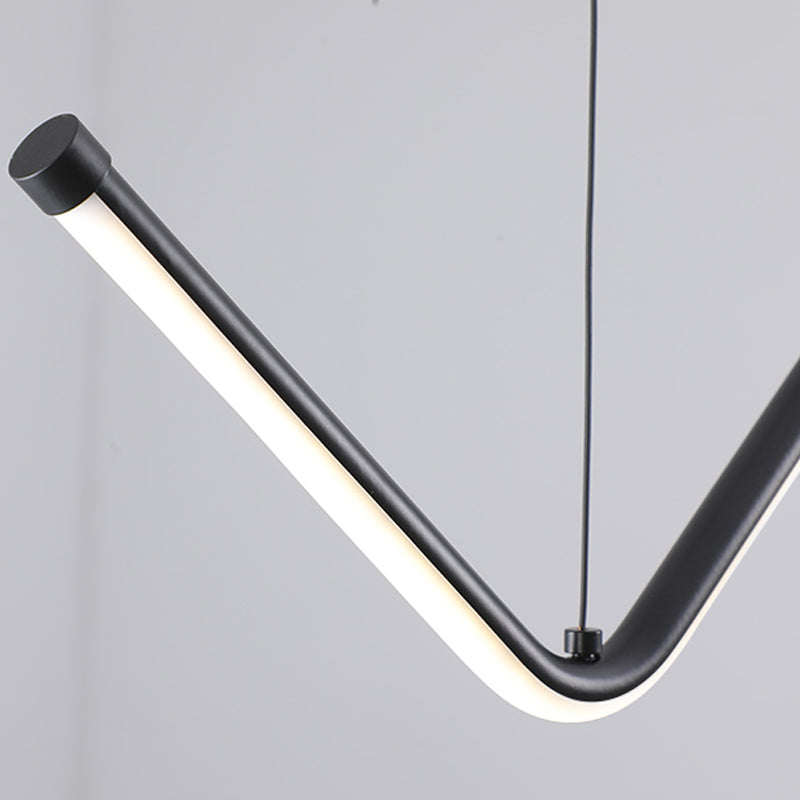 2 Light Linear Island Lights Contemporary Metal Island Lighting Ideas