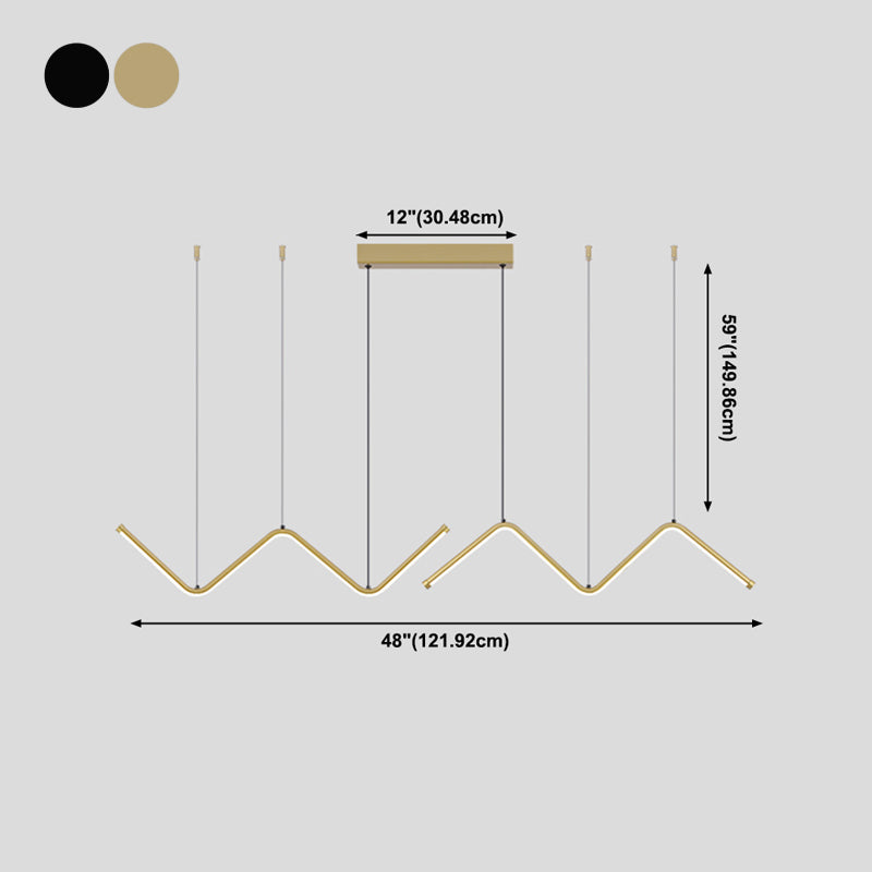 2 Light Linear Island Lights Contemporary Metal Island Lighting Ideas