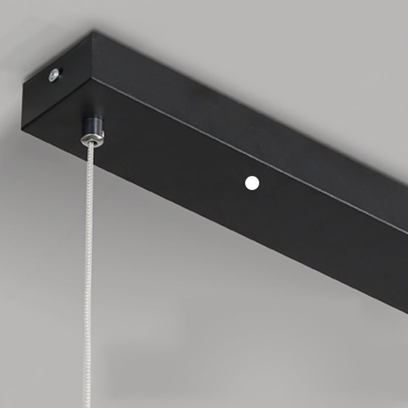 1 Light Linear Island Lights Contemporary Metal Island Éclairage Idées de cuisine