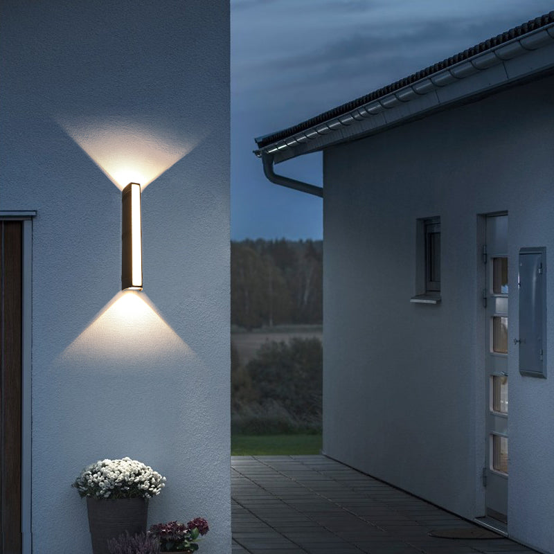 Modern Style Rectangular LED Wall Lamps Metal 3-Light Wall Lighting Ideas