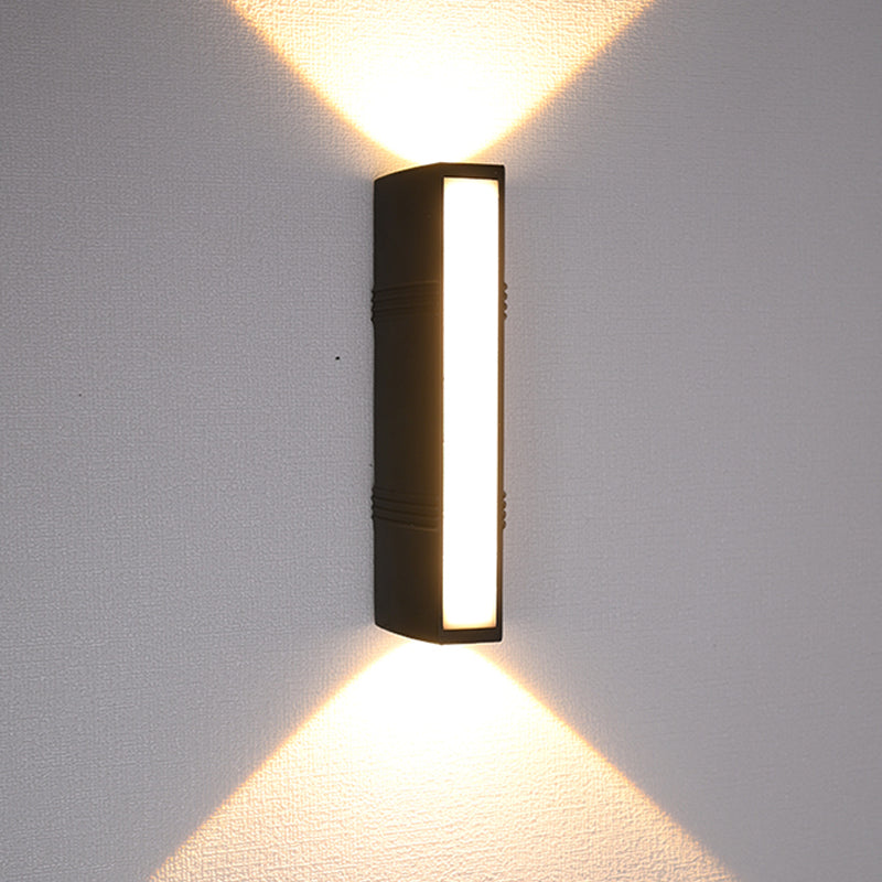 Modern Style Rectangular LED Wall Lamps Metal 3-Light Wall Lighting Ideas