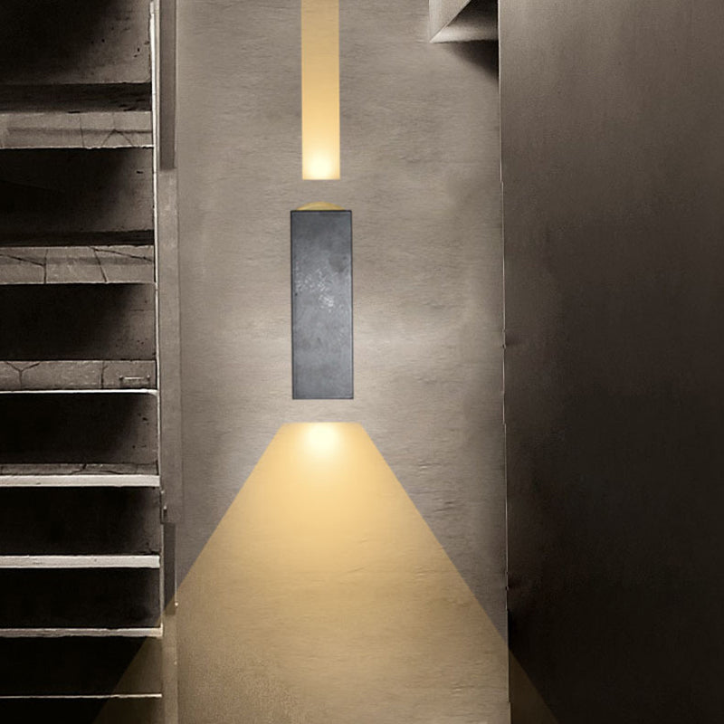 Modern Style Rectangular LED Wall Lamps Metal 2-Light Wall Lighting Ideas