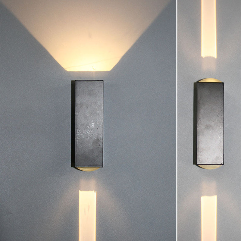Lámparas de pared LED rectangulares de estilo moderno Ideas de iluminación de pared de 2 luces
