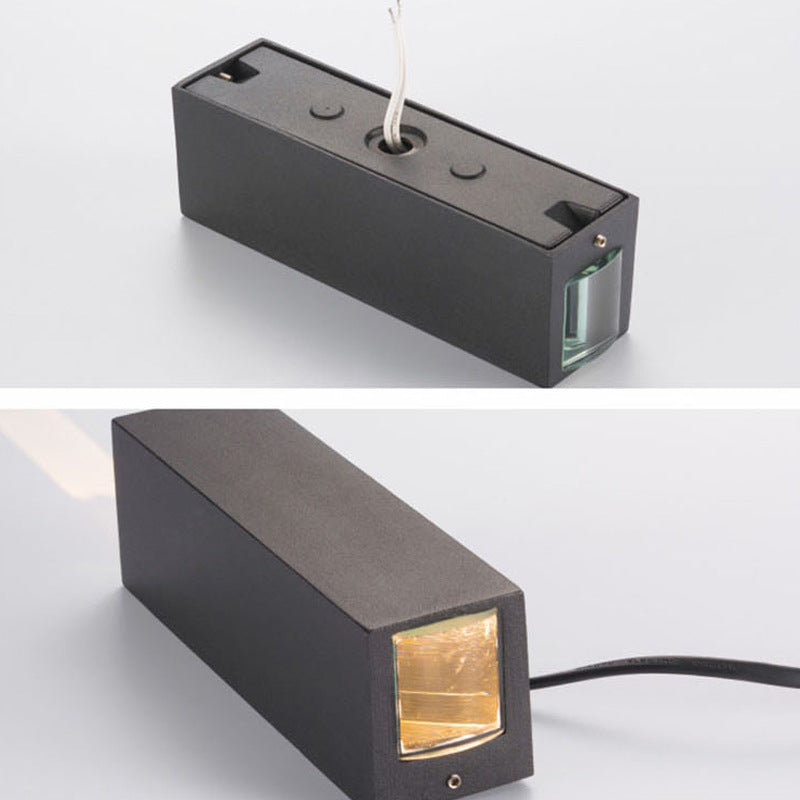 Modern Style Rectangular LED Wall Lamps Metal 2-Light Wall Lighting Ideas