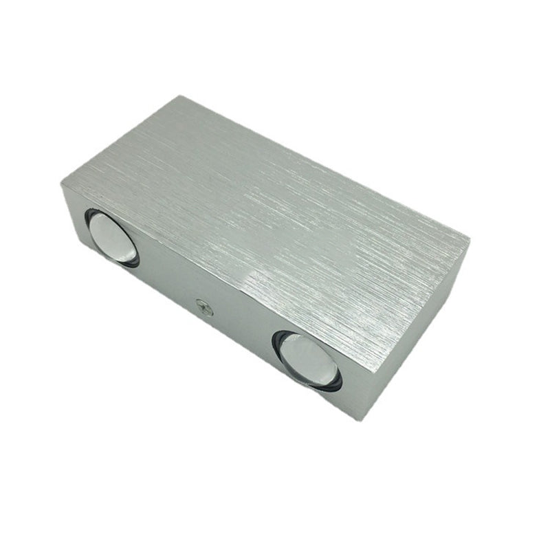 Modern Style Rectangular LED Wall Lamps Metal 4-Light Wall Lighting Ideas
