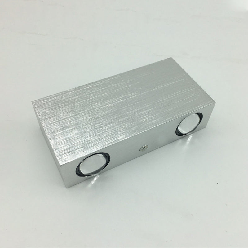 Modern Style Rectangular LED Wall Lamps Metal 4-Light Wall Lighting Ideas