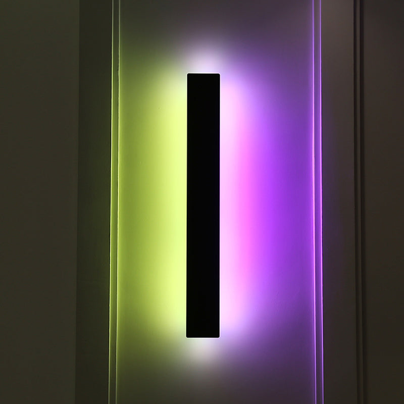 Lámparas de pared LED rectangulares de estilo moderno Ideas de iluminación de pared de 1 luces