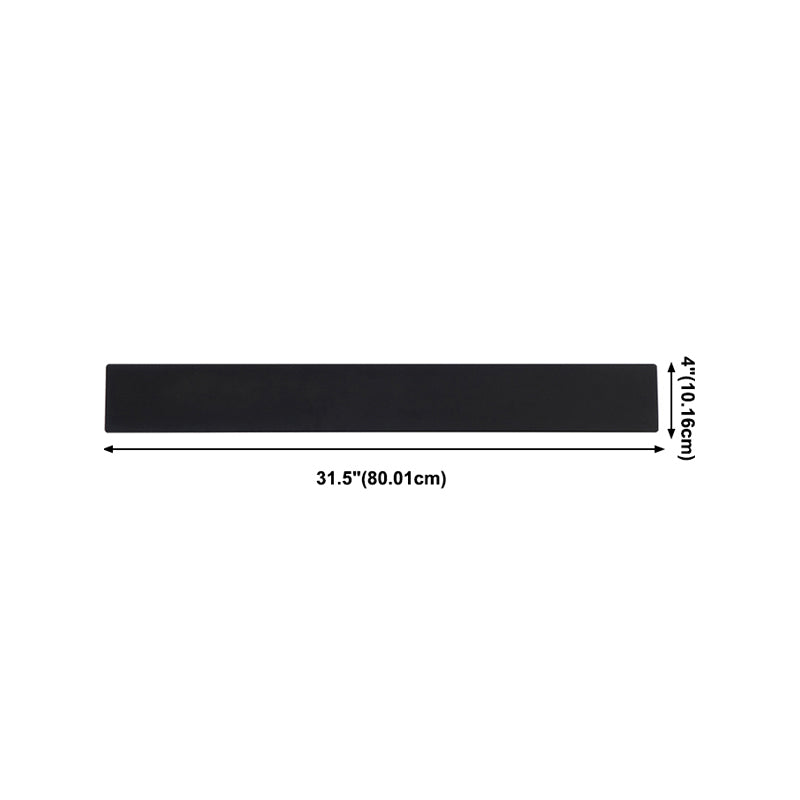 Modern Style Rectangular LED Wall Lamps Metal 1-Light Wall Lighting Ideas