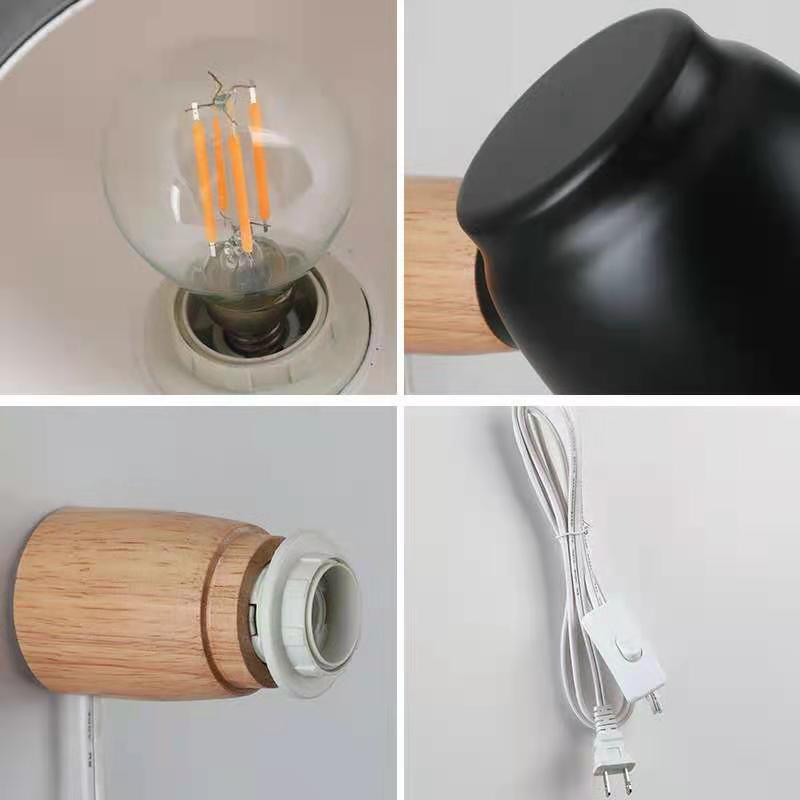 Metalen kom leeswandverlichting moderne stijl 1 licht wand gemonteerd verlichtingsarmatuur