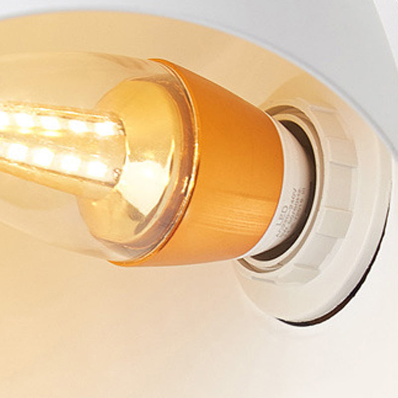 Metalen kom leeswandverlichting moderne stijl 1 licht wand gemonteerd verlichtingsarmatuur