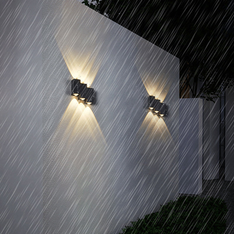 Multi-Light Fold Wall Sconce Lights Contemporary Style Metal Wall Washer Sconce