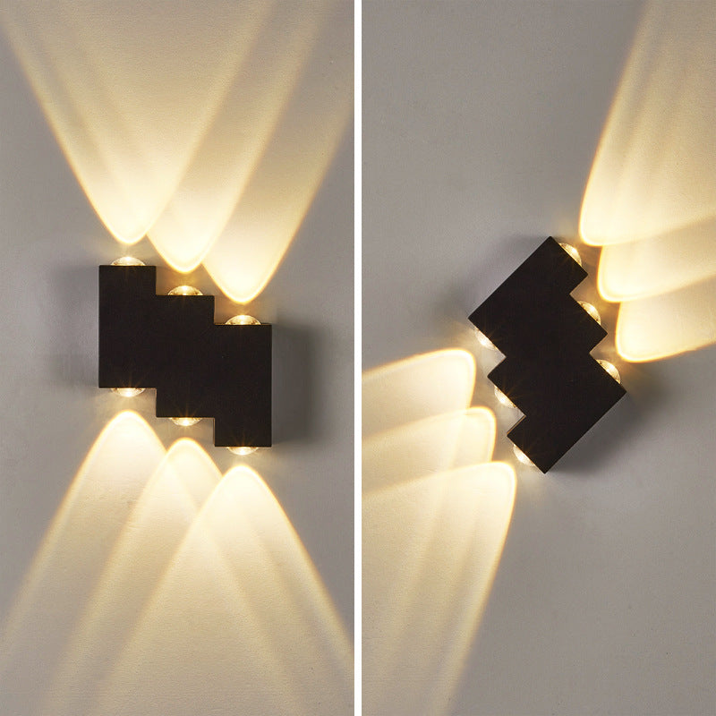 Multi-Light Fold Wall Sconce Lights Contemporary Style Metal Wall Washer Sconce