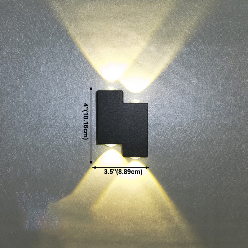 Multi-Light Fold Wall Sconce Lights Contemporary Style Metal Wall Washer Sconce