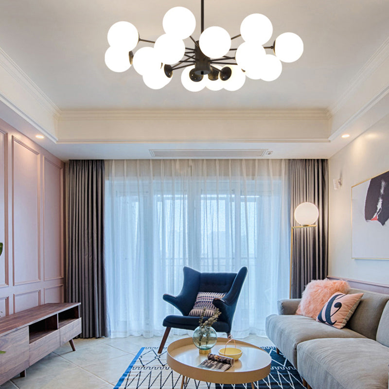 Contemporary Style Spherical Shape Chandelier Lights Glass Chandelier Lighting