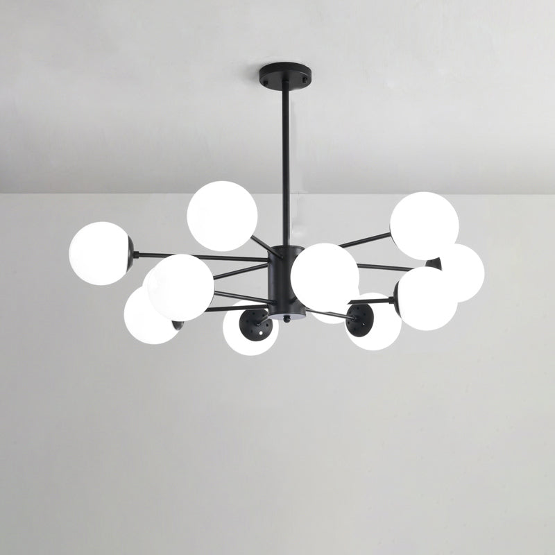 Contemporary Style Spherical Shape Chandelier Lights Glass Chandelier Lighting