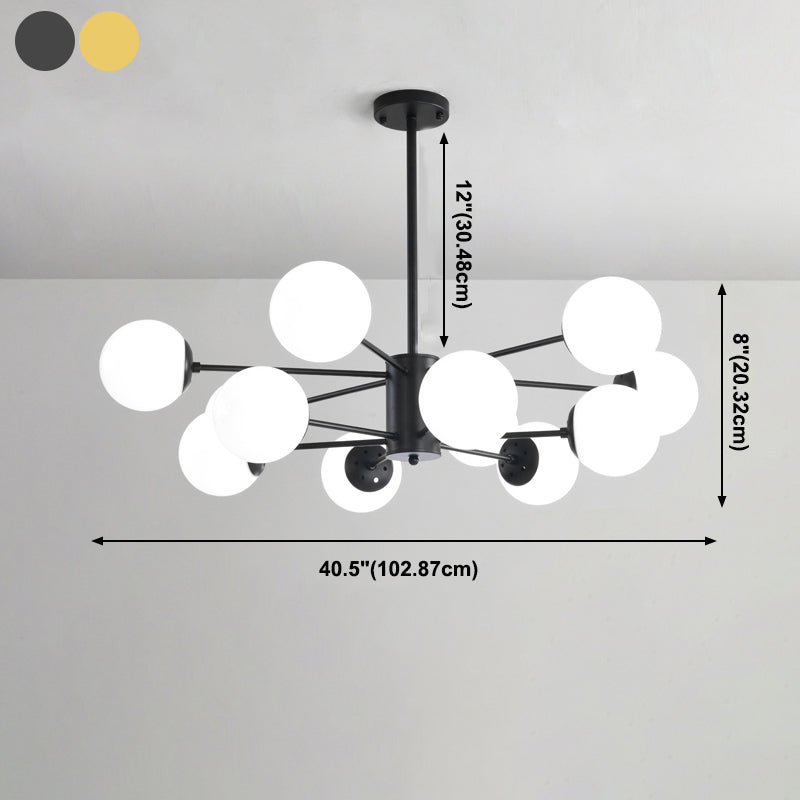 Contemporary Style Spherical Shape Chandelier Lights Glass Chandelier Lighting