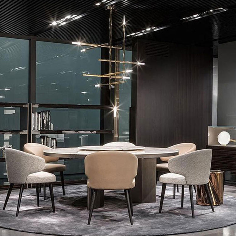 Modern Characteristic LED Pendant Light Plastic Linear Chandelier for Living Room