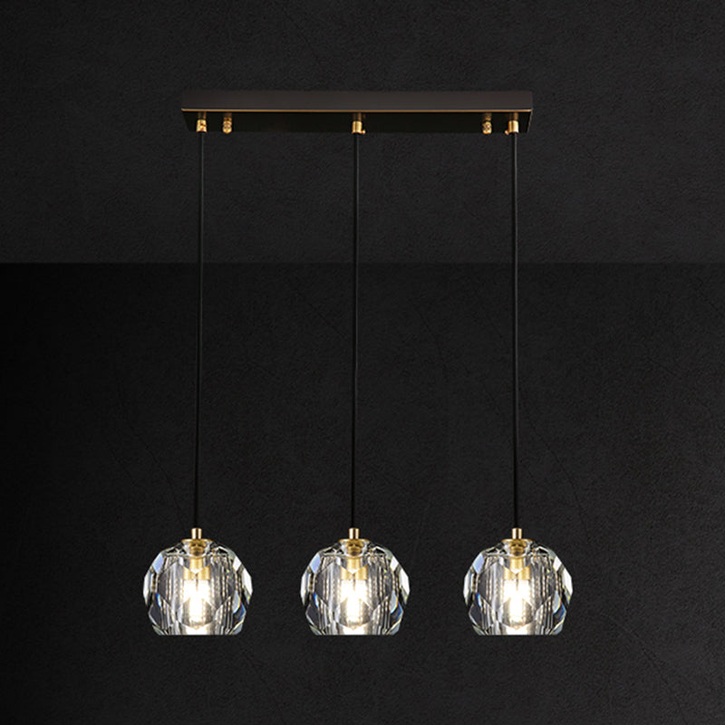 Crystal Globe Hanging Lampe in Modern Artistic Style Pendant Pendant Light for Dining Room
