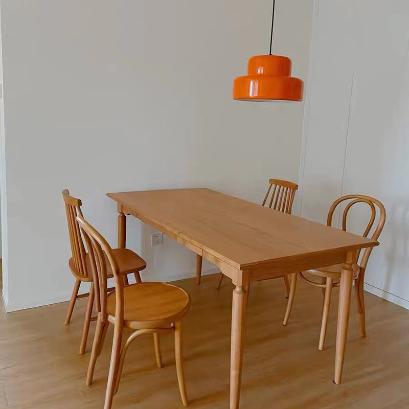 Stile moderno in stile cilindrico ombreggiatura chiodo in metallo 1 a sospensione leggera in arancione