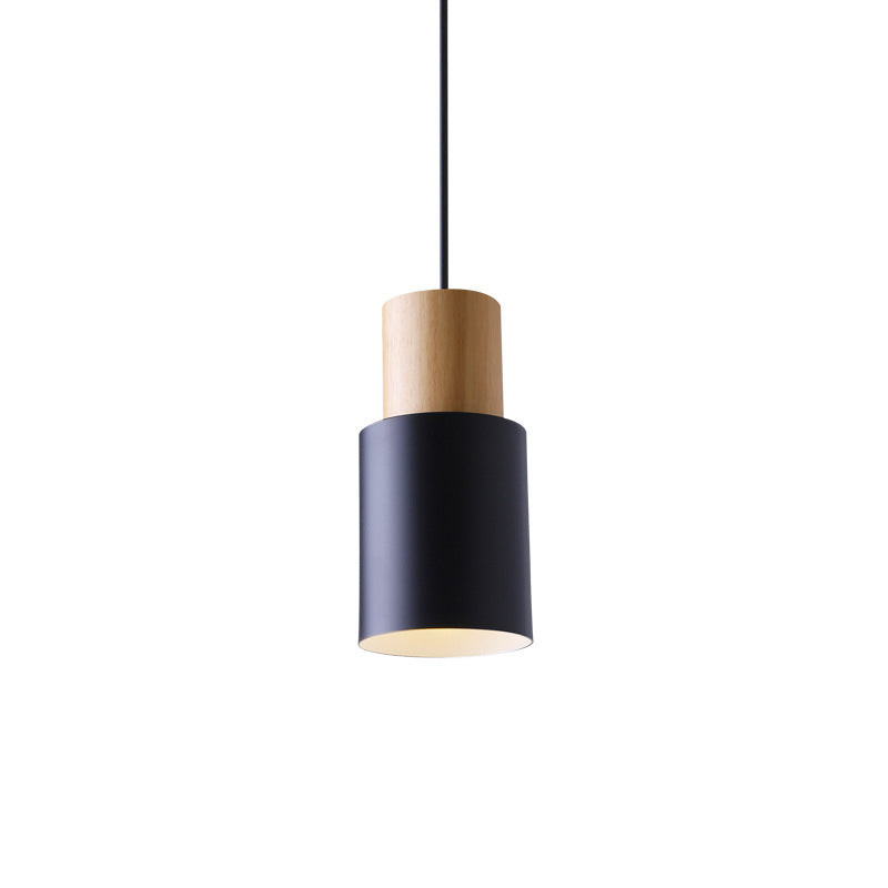 Modern Nordic Macaron Hanging Lamping Alluminio Cilindrico Light Penderant per spazi interni