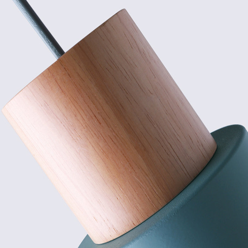 Modern Nordic Macaron Hanging Lamping Alluminio Cilindrico Light Penderant per spazi interni