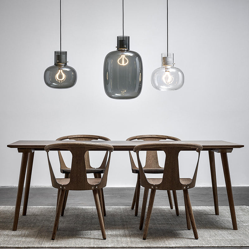 Glass Drum Pendant Light in Modern Creative Style Wrought Iron Hanging Lamp for Interior Spaces