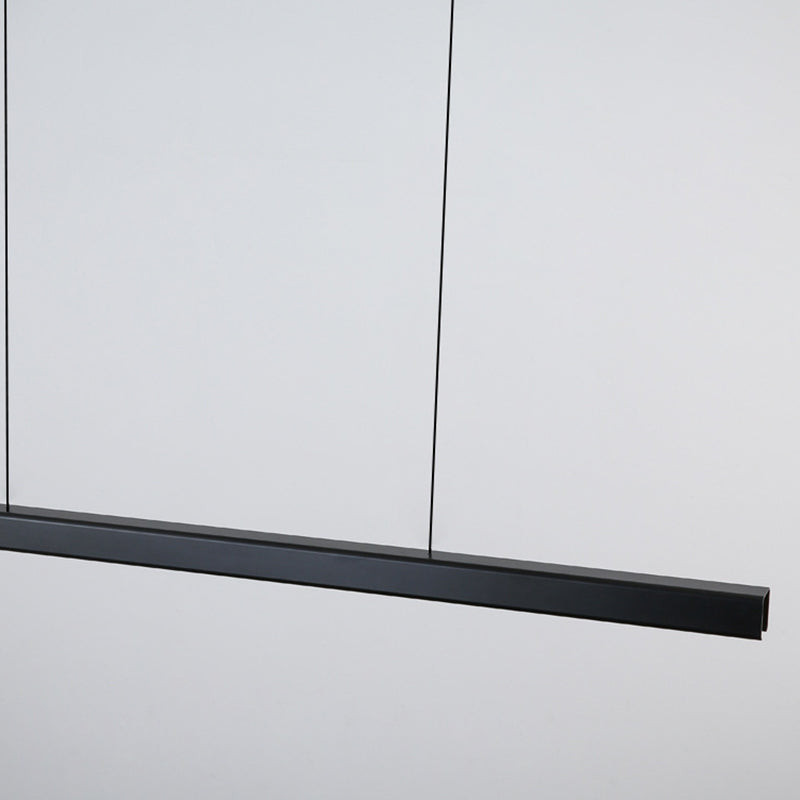 Luces de lámparas de araña de isla LED moderna Oficina de iluminación de islas lineales de minimalismo