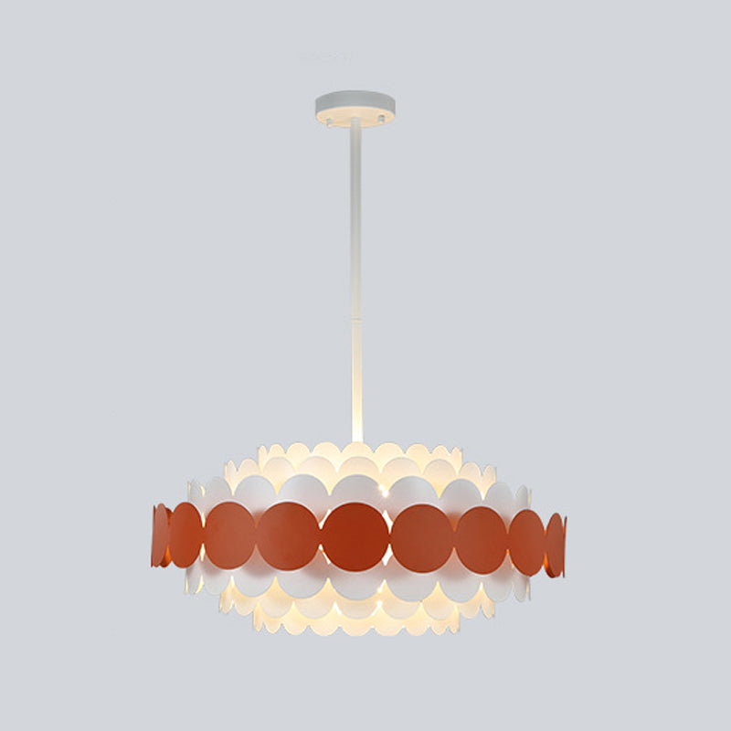 Lampadario in stile nordico semplice luce sospesa con ombra acrilica per camera da letto