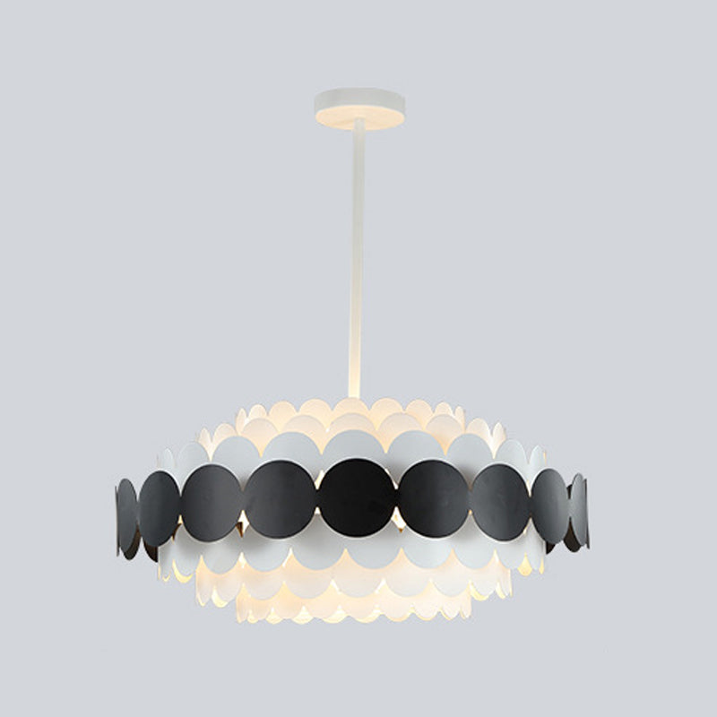 Lampadario in stile nordico semplice luce sospesa con ombra acrilica per camera da letto