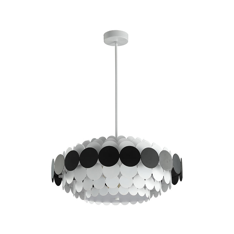 Lampadario in stile nordico semplice luce sospesa con ombra acrilica per camera da letto