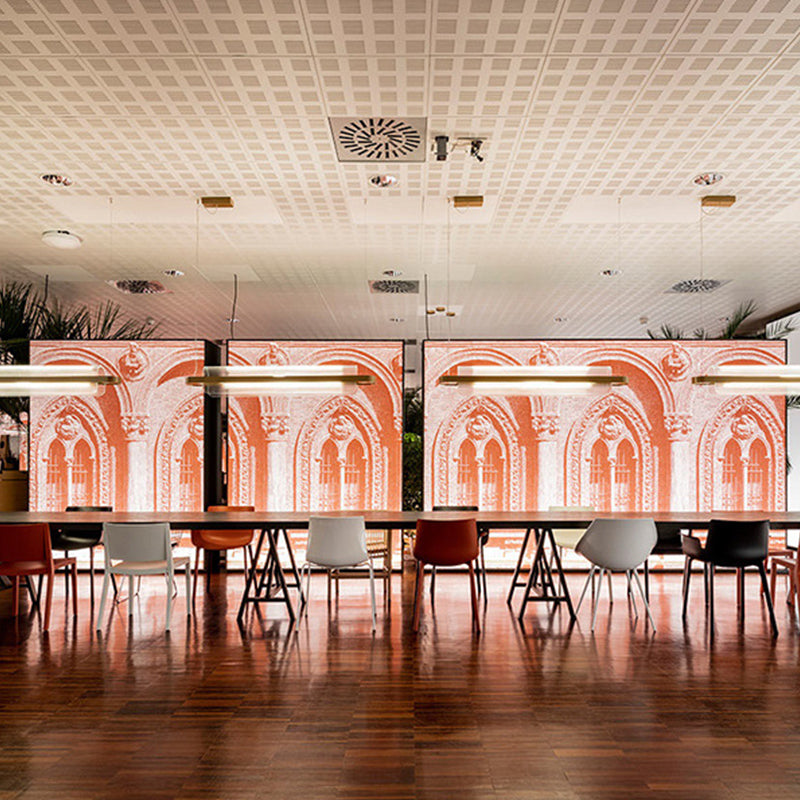 Modern Style Island Pendant Acrylic 1 Light Island Light in Gold for Restaurant