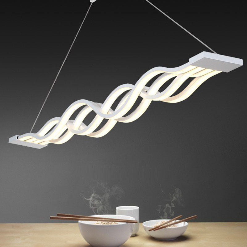 Candelera de techo de forma de onda LED