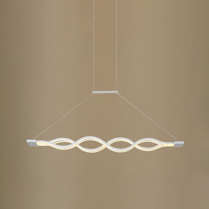 Candelera de techo de forma de onda LED