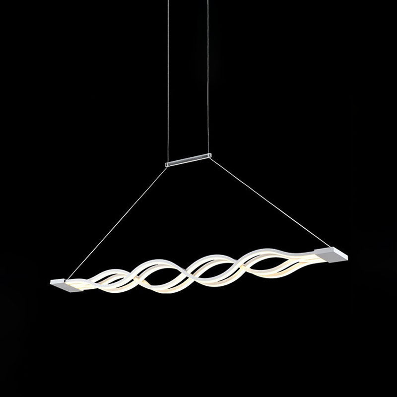 Candelera de techo de forma de onda LED