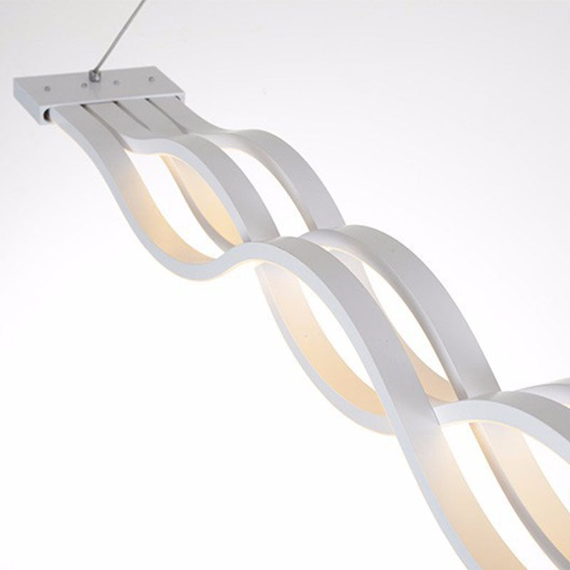 Candelera de techo de forma de onda LED