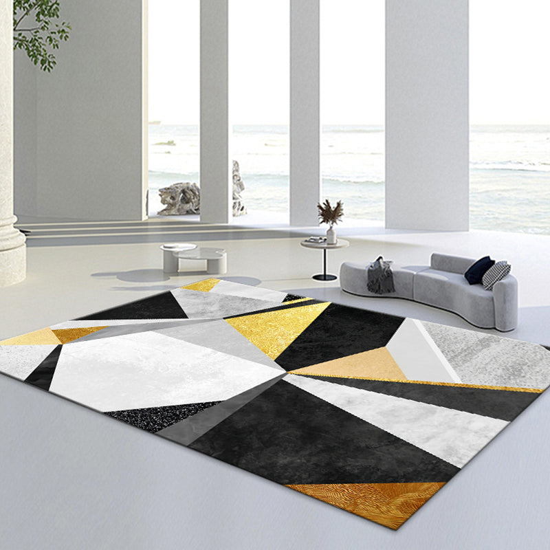 Lichtgroen Modern Rug Polyester Grafisch Tapijten Niet-slip achterste tapijt voor thuisdecoratie