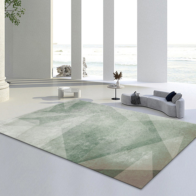 Lichtgroen Modern Rug Polyester Grafisch Tapijten Niet-slip achterste tapijt voor thuisdecoratie