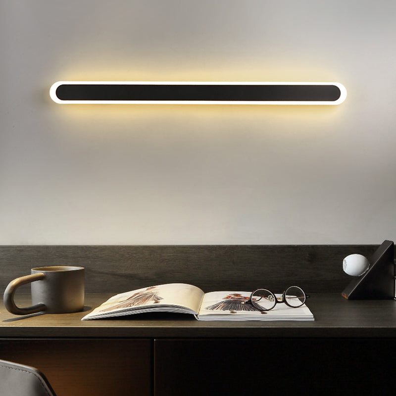 Hedendaagse stijl lineaire wandverlichting armaturen metaal 1 lichte LED wandmontage lamp